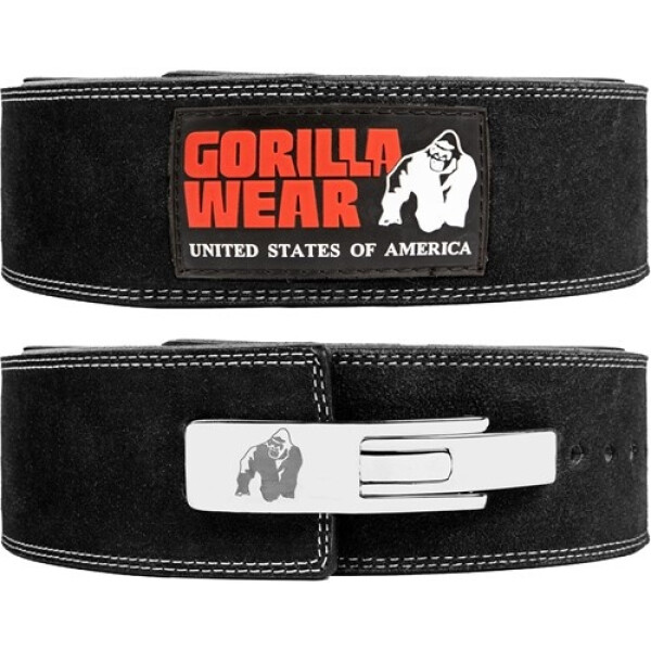 Gorilla Wear 4 Inch Leren Lifting Belt - Zwart - L/XL