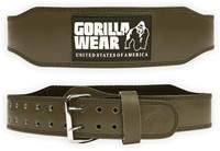 Gorilla Wear 4 Inch Padded Leren Lifting Belt