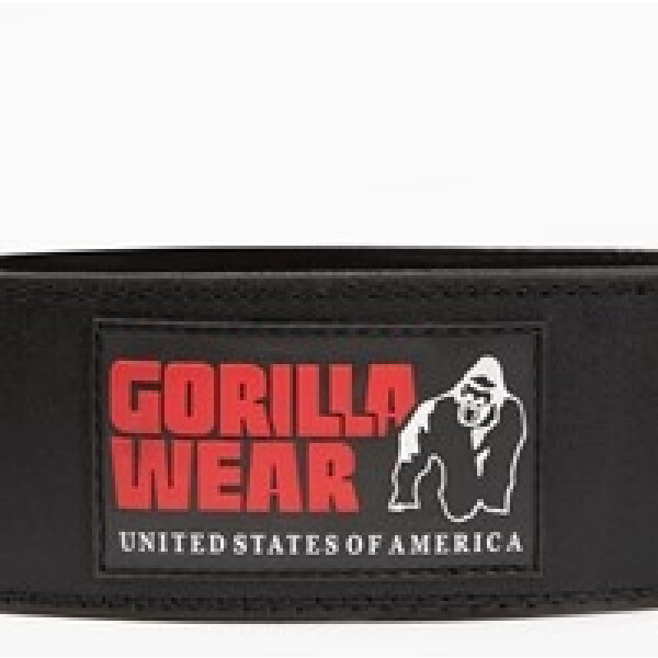 Gorilla Wear 4 Inch Padded Leren Lifting Belt
